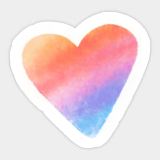 Rainbow Heart Sticker